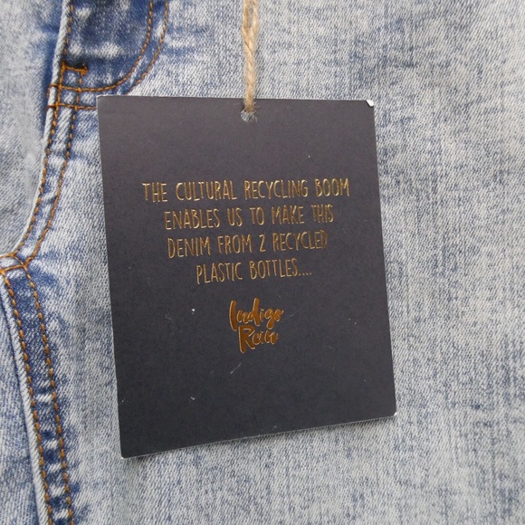 Indigo Rein Women's Sz 3 / 25 Mid Rise Ankle Denim Jeans Stonewashed - Picture 10 of 12